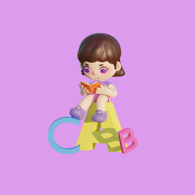 3D动画女孩