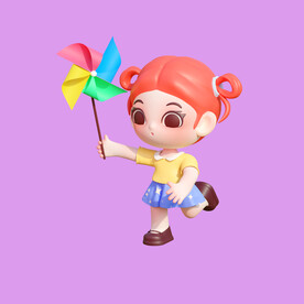 3D动画女孩
