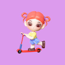 3D动画女孩 