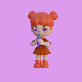 3D动画女孩 