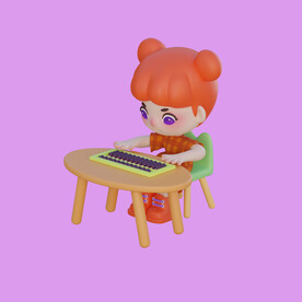 3D动画女孩 