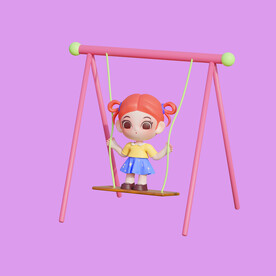 3D动画女孩 