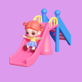 3D动画女孩 