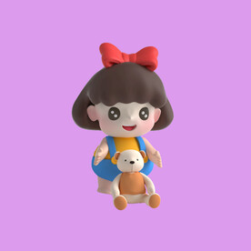3D动画女孩