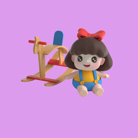 3D动画女孩 