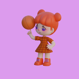3D动画女孩 