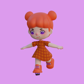 3D动画女孩 