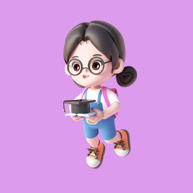 3D动画女孩