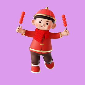 3D年画娃娃 
