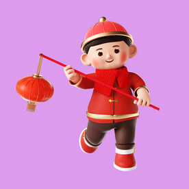 3D年画娃娃