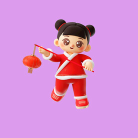 3D年画娃娃 