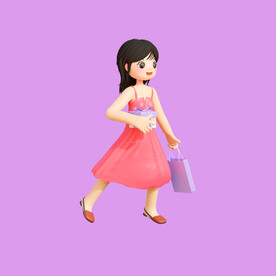 女人购物素材 