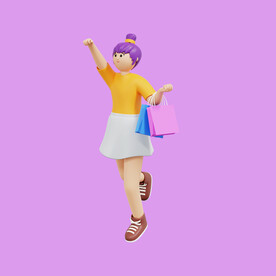 女人购物素材 