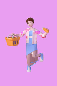 女人购物素材 