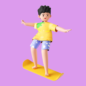 3D动画男孩 