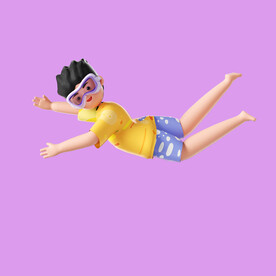 3D动画男孩 