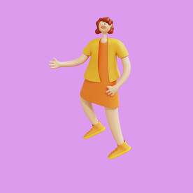 3D动画女孩 