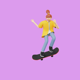 3D动画女孩 
