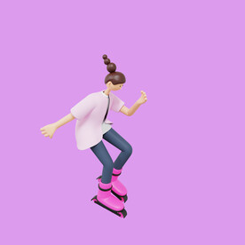 3D动画女孩 