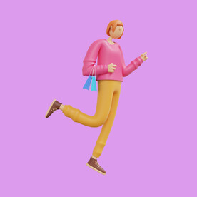 3D动画女孩