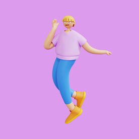 3D动画女孩