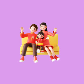 幸福家庭人物 