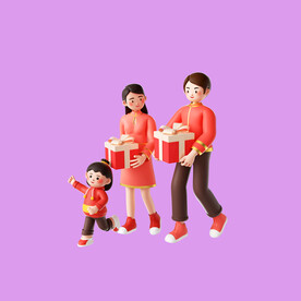 幸福家庭人物 
