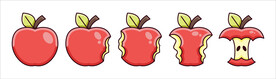 卡通苹果
