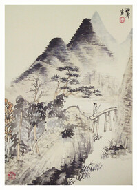 国画山水画