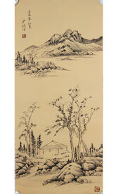 山水画背景