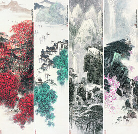 山水画背景
