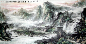 山水画背景