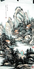 山水画背景