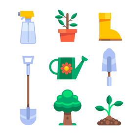 劳动工具插画