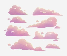 云朵插画
