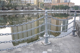 河道铁索护栏