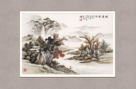秋溪垂钓