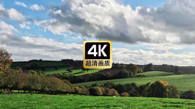 野外村庄上空的云海