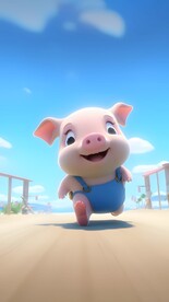 小猪跑步