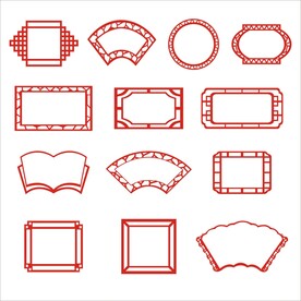 矢量古典花纹边框