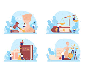 创意法律矢量元素