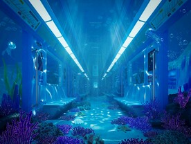 C4D模型 地铁 
