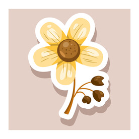 花朵贴纸  