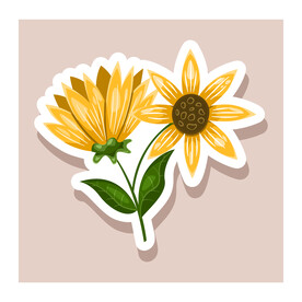 花朵贴纸 