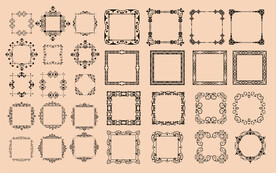 欧式花纹边框