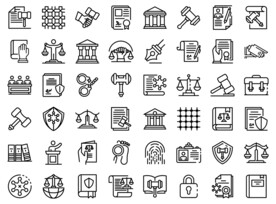 法律图标矢量元素