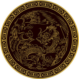 龙凤剪纸