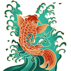 锦鲤插画