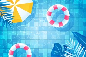 夏天游泳背景