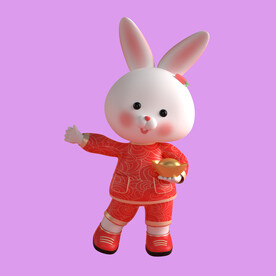 3D动画兔子 